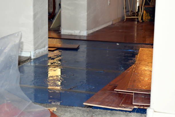 Professional Burst Pipe Water Damage technician working in Winn, ME